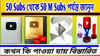 YouTube awards explained in Bangla | youtube awards | ইউটিউবে এওয়ার্ডস কিভাবে পাওয়া যায়