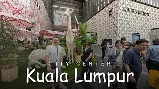 Exploring Kuala Lumpur city center | Kuala Lumpur Walking street tour, PAVILION Luxury shopping mall
