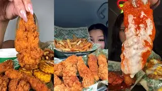 TIKTOK Wingstop Mukbang Compilation!