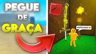 COMO PEGAR A YELLOW BLADE DE GRAÇA NO MEME SEA | PASSO A PASSO - ROBLOX