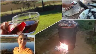 VLOG NA ROÇA | PESCARIA RENDEU | CHURRASCO NO LATÃO