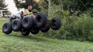 Off road Testing 8x6 go kart