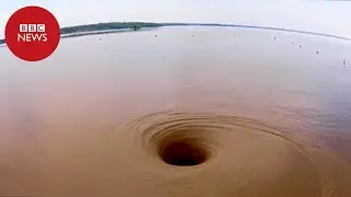 Vídeo capta redemoinho capaz de 'engolir' barco em lago nos EUA