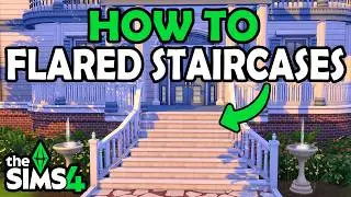How To Make a Flared Staircases & More About Them! | The Sims 4 Tutorial