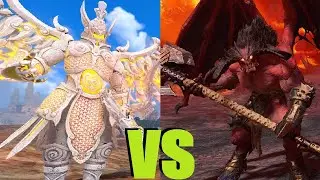 Сайтан Бдительный vs Кровожад: Total War Warhammer 3. Immortal Empires. тесты юнитов v 4.2.0