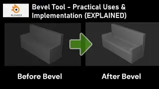 Bevel Tool in Blender 3D - Explained|Practical uses and Implementation of Bevel tool in 3D Modelling