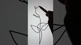 How to draw rose flower | procreate drawing tutorial for beginners| line art drawing 