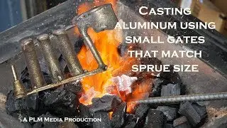 Casting aluminum using small gates that match sprue size