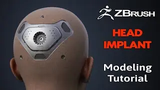 Zbrush Modeling Tutorial | Cyberpunk Head Implant