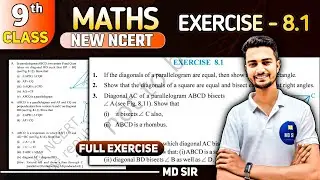 Class 9 Maths Chapter 8 | Quadrilaterals | Exercise 8.1 Solutions