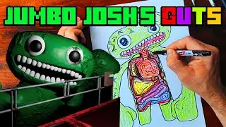 Draw Jumbo Josh's Guts from Garten of BANBAN! 🖍️ Fun & Easy for Kids! 🟢