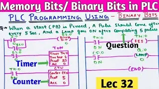 Memory bits/Binary bits Concept in PLC । How to use Memory Bit in PLC.