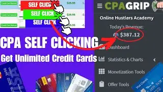 How To Get Unlimited Credit Cards for Card Submit CPA Offers || Self-Clicking Method