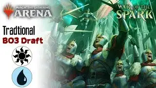 Magic Arena Gameplay - UW Control - War of the Spark BO3 Draft