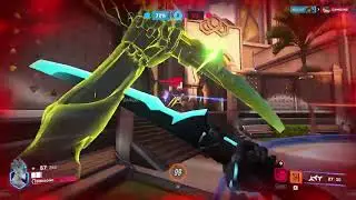 Overwatch 2 playing Junkenstein's Lab as Genji (I'm a noob and bad at the game because MeBeSmartNot)