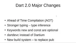 State of the Dart Language in October 2018