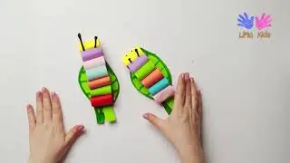 How To Make Moving Paper Caterpillar Toy For Kids