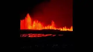В Исландии началось извержение  вулкана Сундхнукур! 🌋🌋🌋🌋