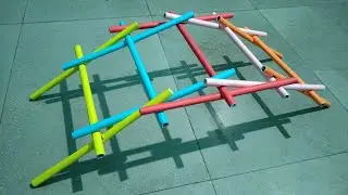 Leonardo da Vinci Bridge making from craft paper by Bhushan Mane
