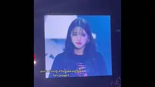 Yuna becomes emotional after seeing the fan's project 🥺