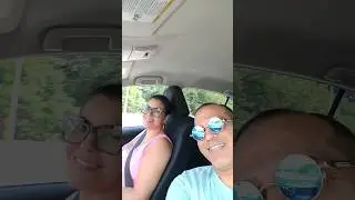 On our way to the beach