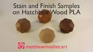 Wood PLA finish samples