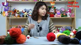 Hướng dẫn làm chú gấu dâu tây mini bằng len - [PART 3] | Hoài An Thủ Công