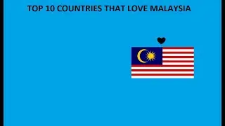 Top 10 Countries that support Malaysia