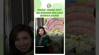 Emak-emak Hot Ini Ternyata Ibu dari Aktor Berwajah Tampan, Girang Dikado Karangan Bunga Berisi Uang
