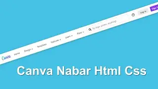 Navbar uisng html css | canva navigation bar | 2022
