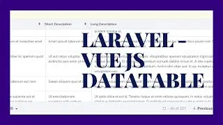 Vue-good-table datatable implimentation in a Laravel Vue Js Application