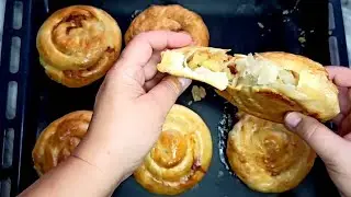 🍕МОЛДАВСКИЕ ВЕРТУТЫ С ЯБЛОКАМИ ИЗ ВЫТЯЖНОГО ТЕСТА! ГОТОВЛЮ ВМЕСТО ПИРОЖКОВ - ВКУСНО И СЫТНО