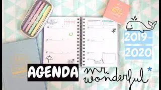 Agenda MR WONDERFUL 2019-2020 + Code PROMO