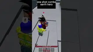 combo one shot earth hero realm rampage  #roblox #robloxbattlegrounds #shorts #Short
