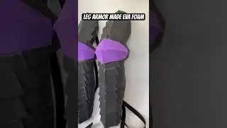 Leg armor made from eva foam. #diy #craft #cosplay