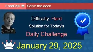 Microsoft Solitaire Collection: FreeCell - Hard - January 29, 2025