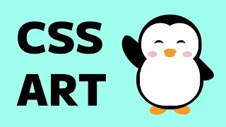 How To Draw a Penguin with Pure CSS - Pure css drawing - CSS ART