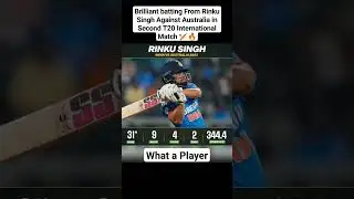 Rinku Singh 31* (9) vs Australia #rinkusingh #Cricket #INDvAUS #AUSvIND #cricketshorts #t20 #viral