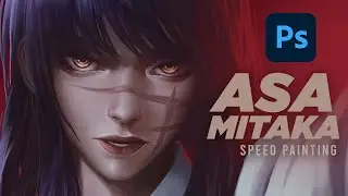 Asa Mitaka (Chainsaw Man)- Digital Painting Timelapse