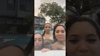 Routines🎉💕 we are swimming, chalenge in the pool wearing bikinis today🏊‍♂️👩‍❤️‍👩🥰