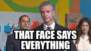 Watch Gavin Newsom's Face Go Limp as Reporter Points Goes Off Script to Ask This