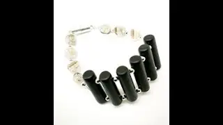 Bracelet type montre en pierre et perle