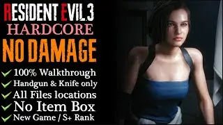 【RE3:Remake】NO DAMAGE/Minimalist/S-Rank - 100% Walkthrough