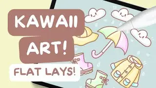 Learn KAWAII Illustration: Flat Lays! | Procreate Tutorial for Beginners