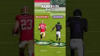 Christian McCaffrey vs. Lamar Jackson  - Madden 24 Race