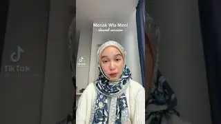 Menak Wla Meni Cover (slowed version) Nuha Bahrin