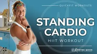 10 Minute Low Impact Cardio Workout With Weights | No Jumping