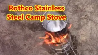 ROTHCO STAINLESS STEEL CAMPING STOVE