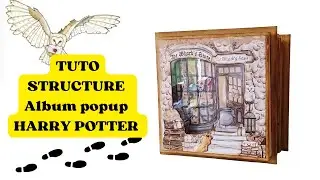 Tuto structure album popup HARRY POTTER #scrapbook #scrapbooking #harrypotter #albumpopup