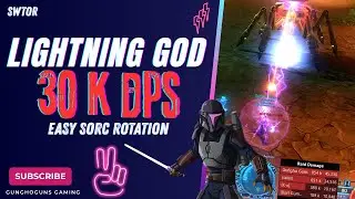 SWTOR 2025 Lightning GOD - 7.7 Sorcerer Full Build! Easy 30K+ DPS Build & Rotation!